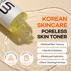 Lesimo Willow Bark Pore Toner, Pore-Tightening, Oil-Control, Gentle Exfoliation / Vegan & Cruelty-Free, 8.45 fl.oz. (250mL)