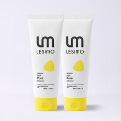 [Double] Lesimo Willow Bark Pore Cleanser 5.41 fl.oz. (160mL)*2, Deep Pore Cleansing, Gentle Exfoliation, Oil Control / Vegan & Cruelty-Free