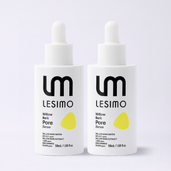 [Double] Lesimo Willow Bark Pore Serum 1.69 fl.oz.(50mL)*2, Pores, Textured, Bumpy / Vegan & Cruelty – Free